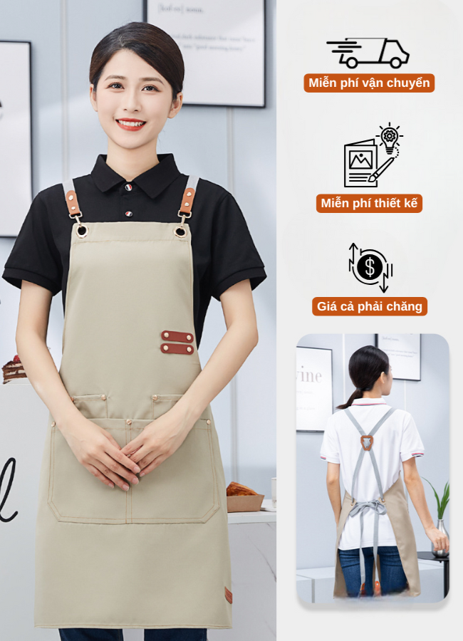 may tạp dề